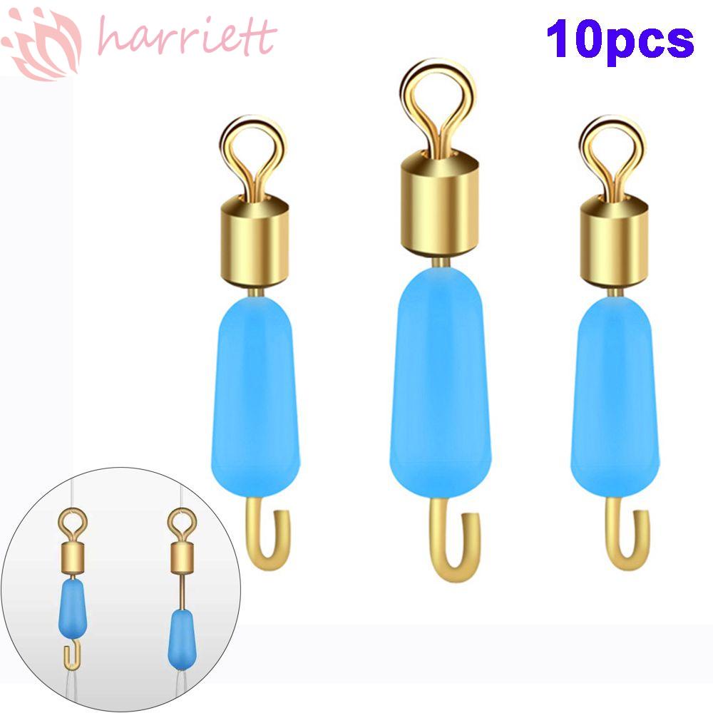 Set 10 Phao Câu Cá Bằng Silicone Đầu Đồng Xoay Tiện Dụng