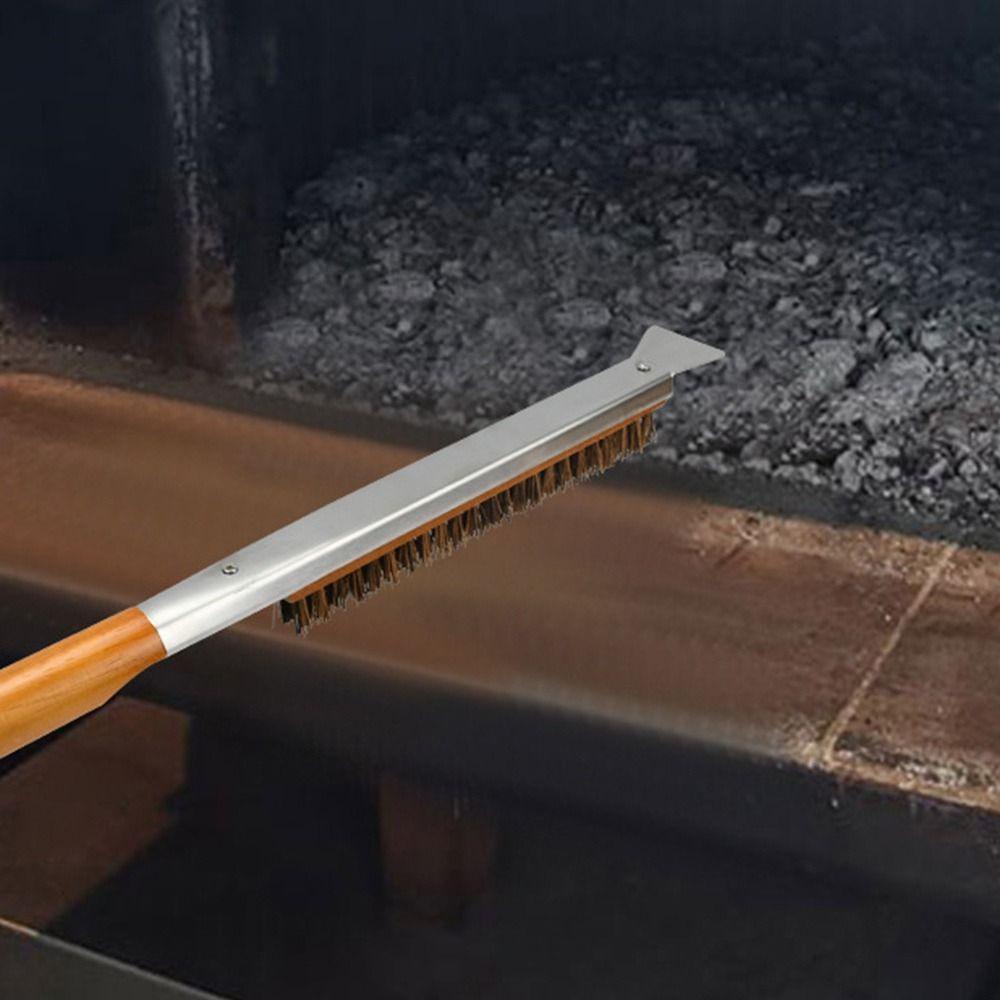 Dụng Cụ Cạo Bánh Pizza Chuyên Nghiệp Bằng Thép Không Gỉ Với Tay Cầm Dài|Bàn Chải Vệ Sinh Chuyên Dụng Chất Lượng