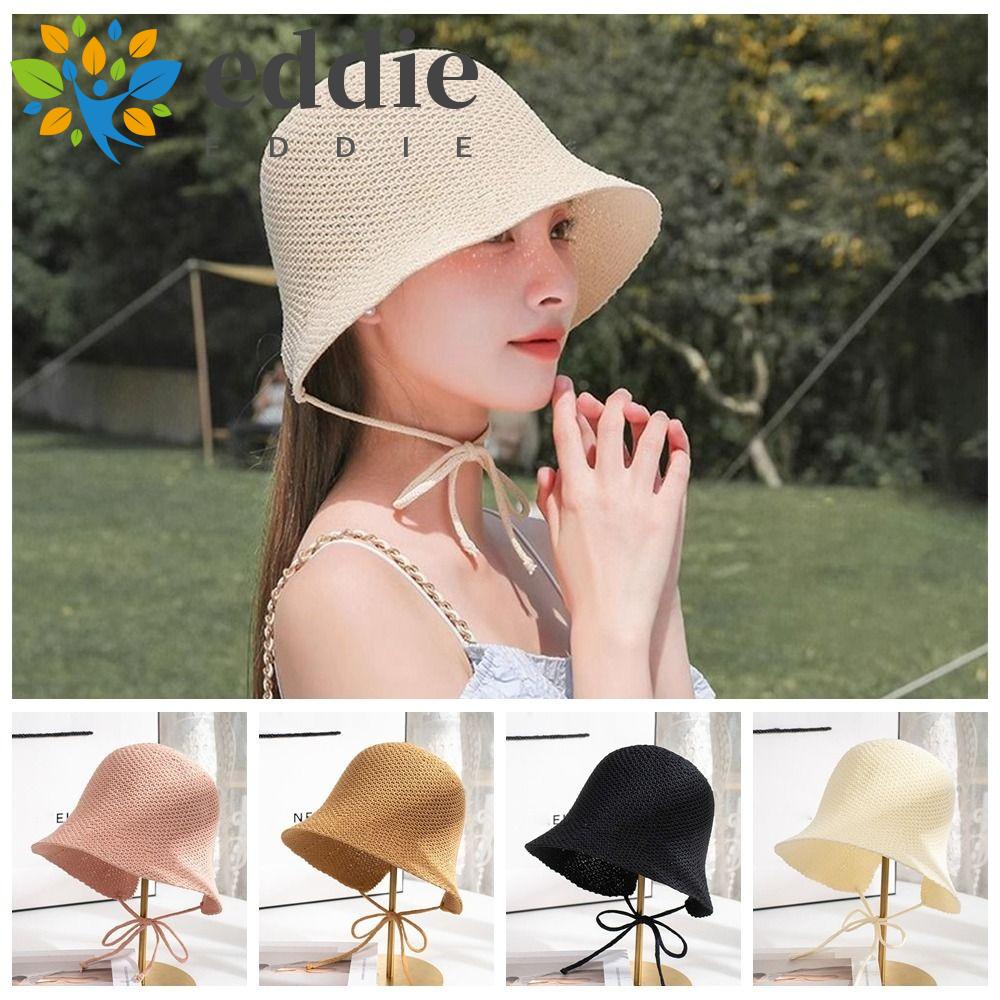 Nón Tai Bèo Đan Len Phong Cách Hàn Quốc Thời Trang Mùa Hè Cho Nữ 26E