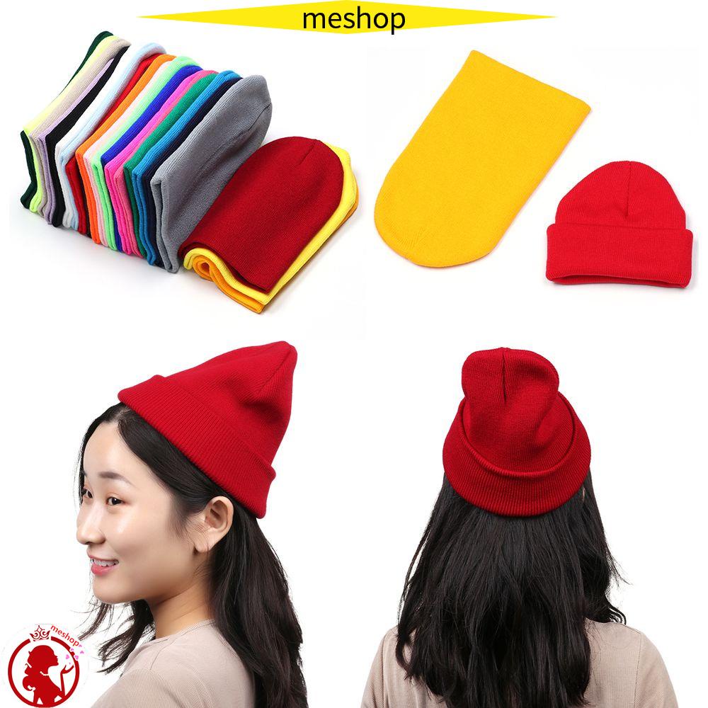 Mũ Dệt Kim Unisex Co Giãn Màu Kẹo Thời Trang