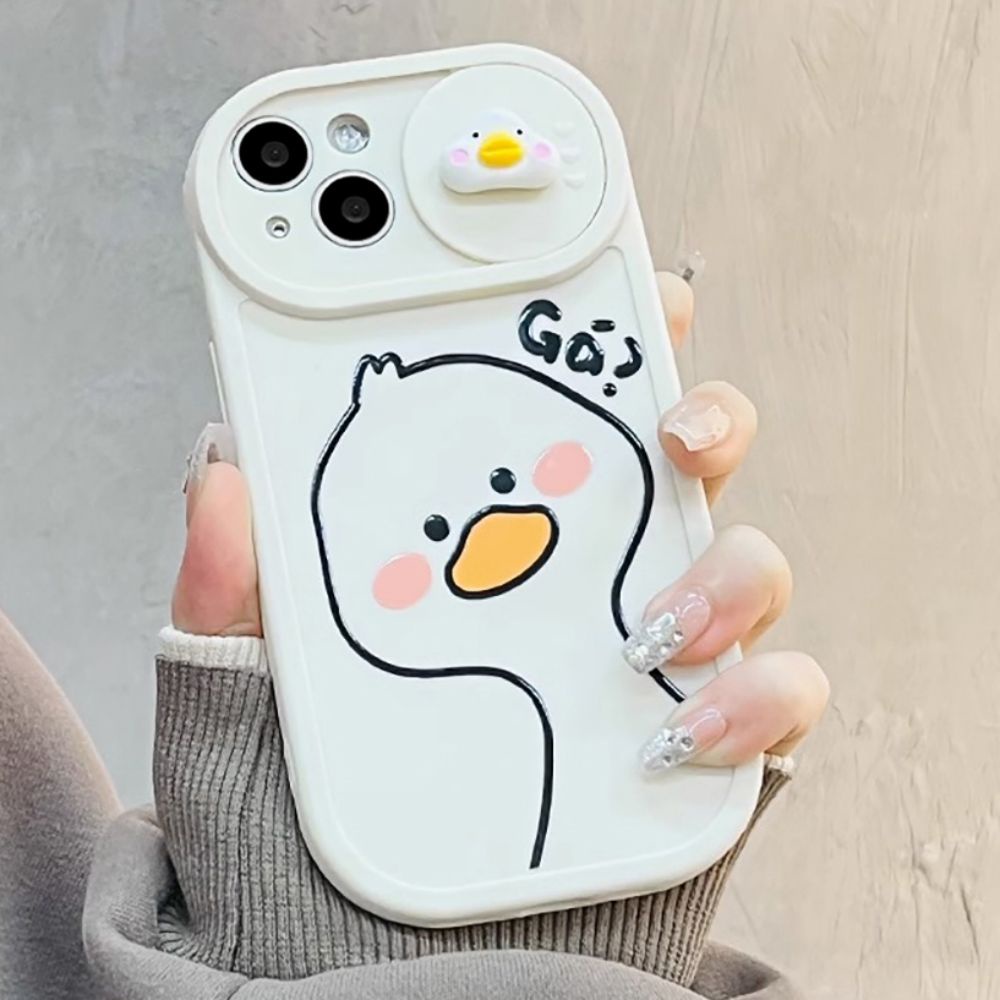 Ốp Điện Thoại Họa Tiết Vịt Hoạt Hình Cho Iphone 11 14 13 12 Pro Max Xs Xr 7 8 Plus