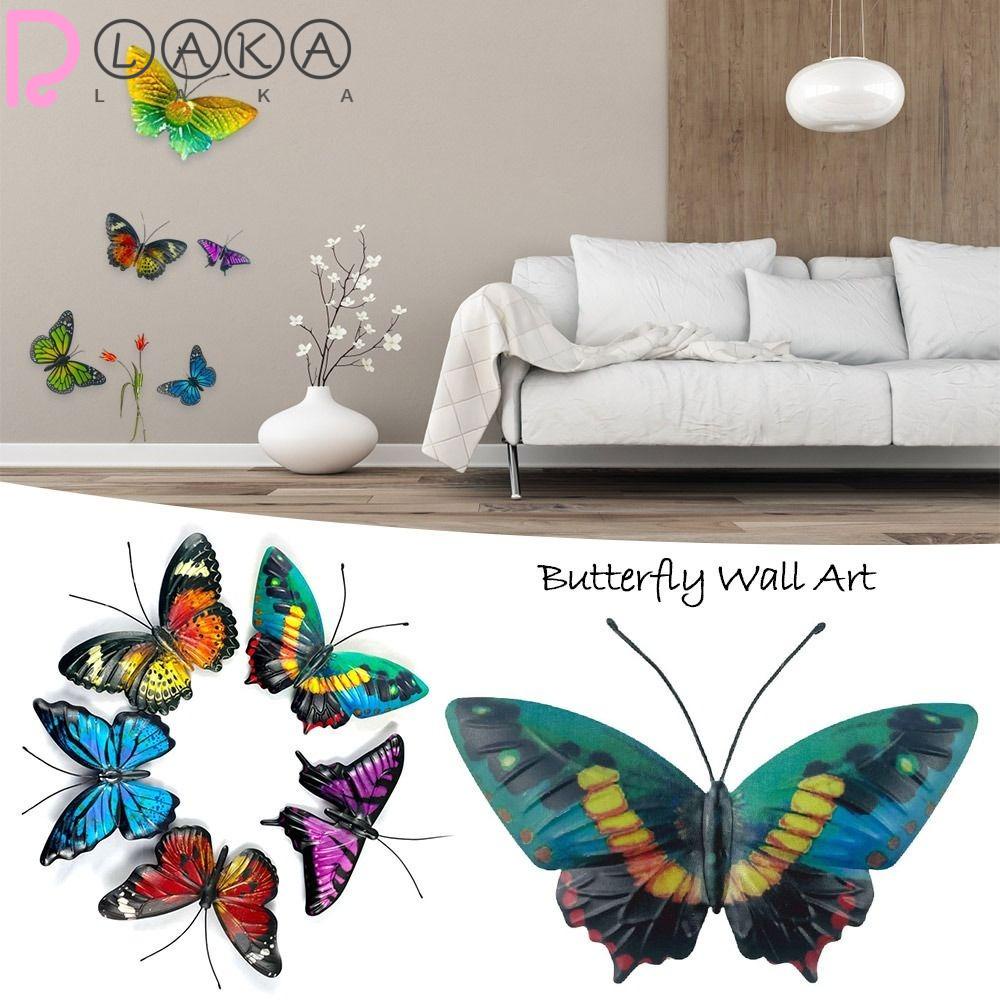 Bộ 5 Bươm Bướm Kim Loại Treo Tường Trang Trí Chất Lượng Cao