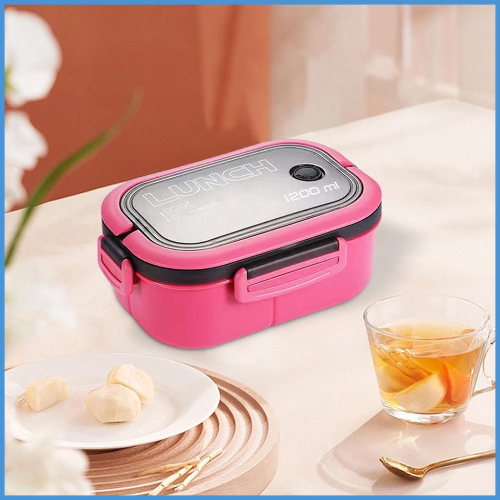 Hộp Đựng Cơm Trưa 3 Ngăn Chịu Nhiệt Độ Cao Tiện Dụng