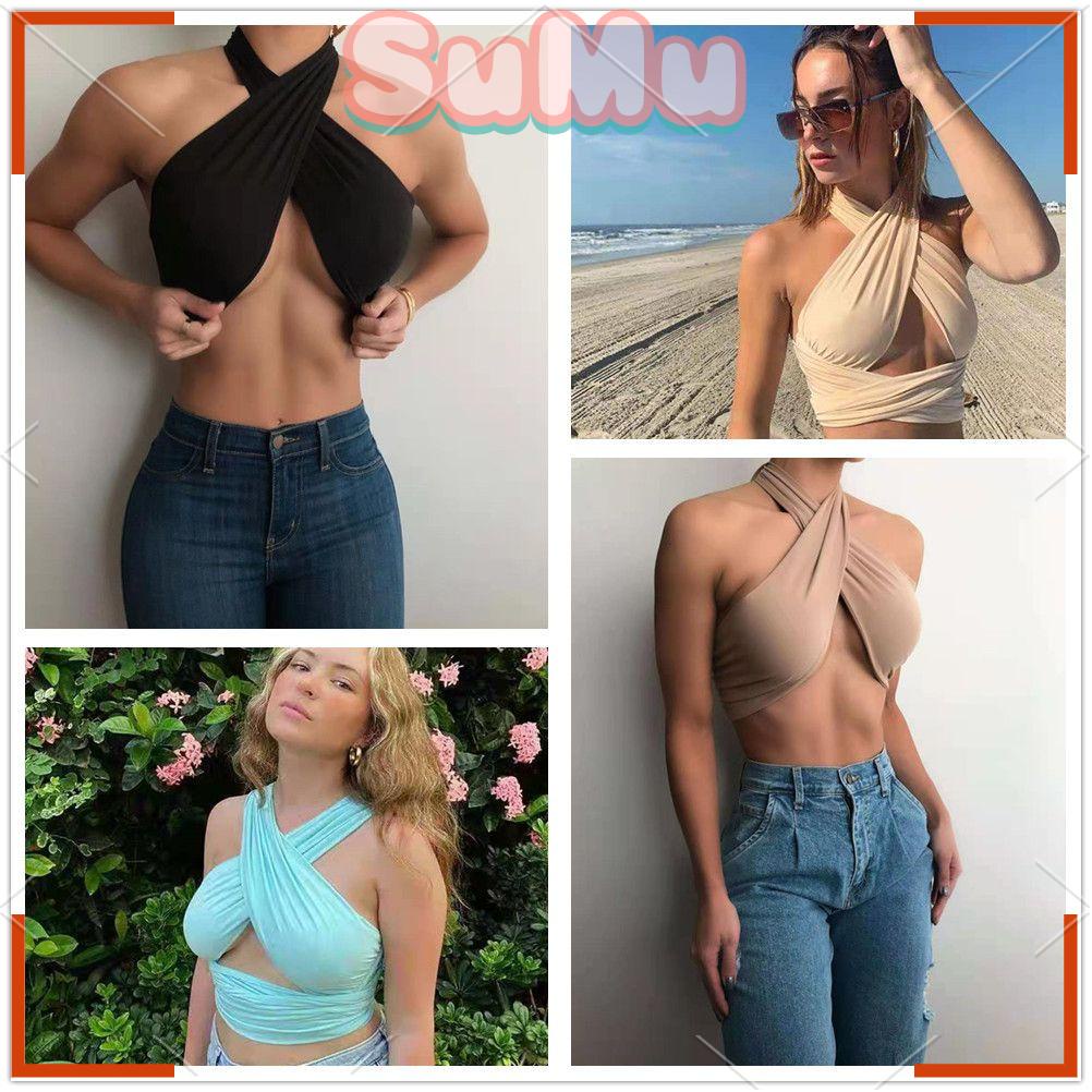 Áo Hai Dây Chéo Lưng Gợi Cảm Dành Cho Nữ