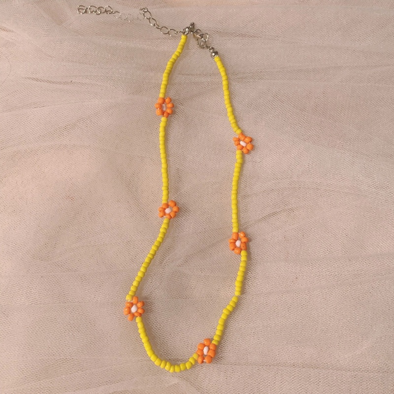 Vòng Cổ Choker Ngắn Đính Hạt Hình Hoa Ngọt Ngào Cho Cô Dâu