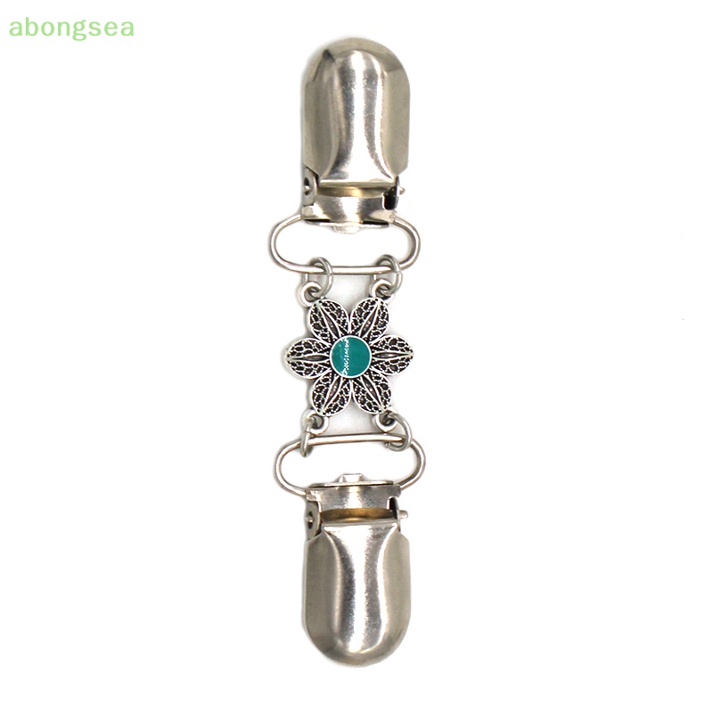 Abongsea Ghim Cài Khăn Choàng Lụa Chống Ánh Sáng Hình Bông Hoa Phong Cách Vintage Thời Trang Cho Nữ