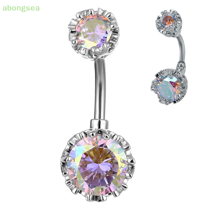 Khuyên Rốn Đính Đá Zircon Trang Sức Múa Belly Dance Cho Nữ