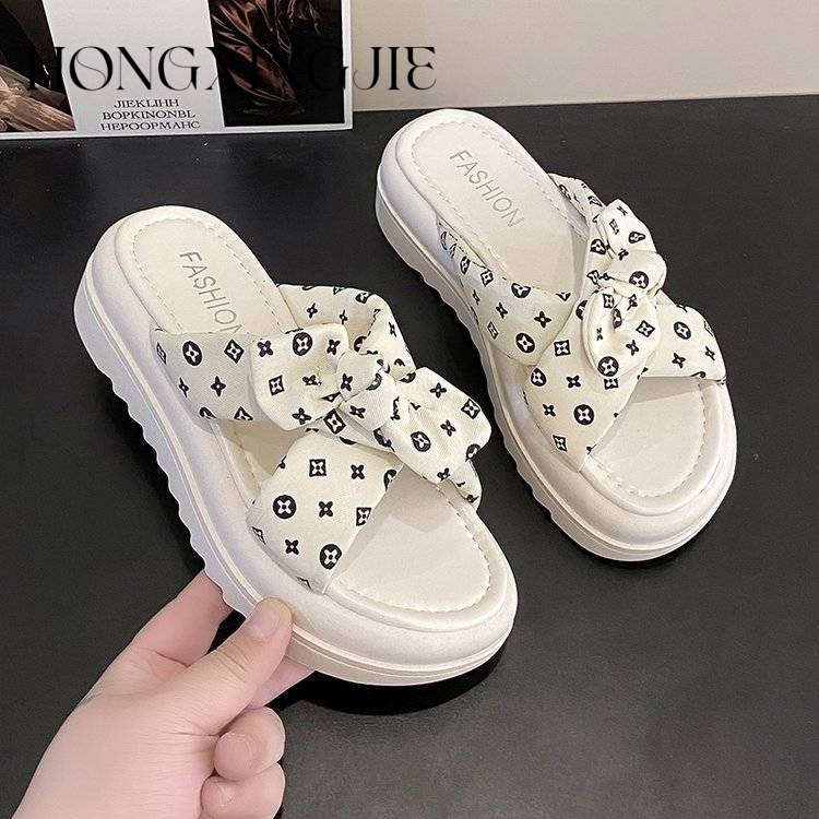 HONGXINGJIE dép sandal nữ dép đế cao Xu hướng thời trang năm 2023NEW      06221