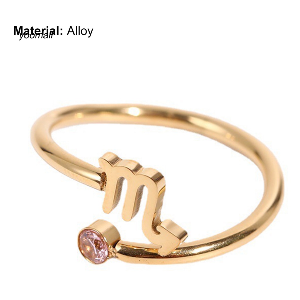 Yo / Nhẫn Đính Đá Chòm Sao Cổ Điển Thời Trang Mặc Hàng Ngày Cho Nữ