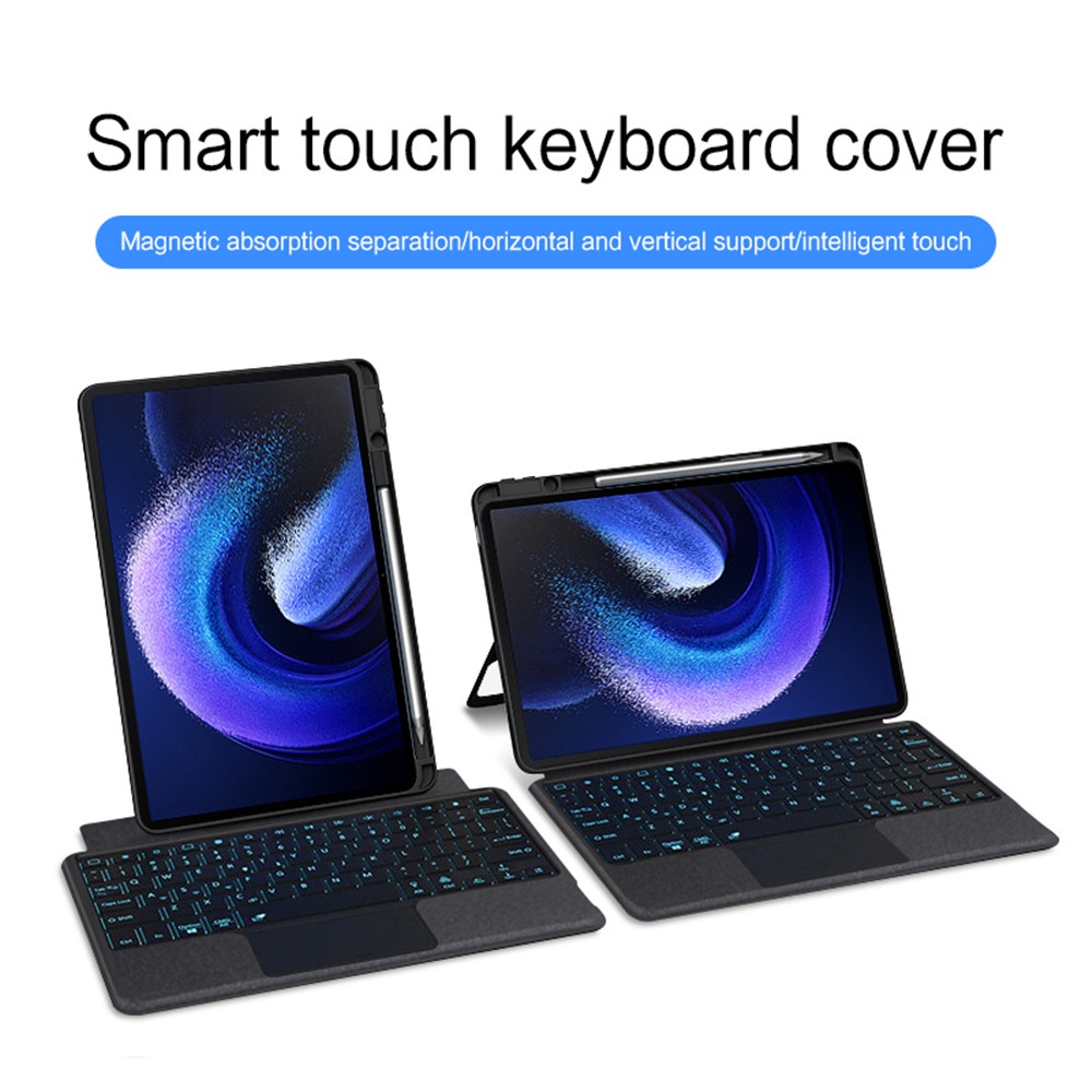 Bao Da Máy Tính Bảng TPU Có Thể Tháo Rời Kèm Bàn Phím Không Dây Và Chuột Xoay 360 Độ Cho Xiaomi Mi Pad 6 / Xiaomi Mi Pad 6 Pro 11 "