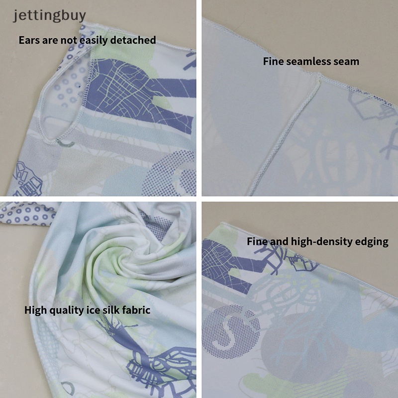 Jetting Khăn Choàng Lụa Lạnh Che Mặt Và Cổ Thoáng Khí Bảo Vệ Toàn Diện Chống Nắng Dùng Khi Đi Xe Đạp / Câu Cá Ngoài Trời