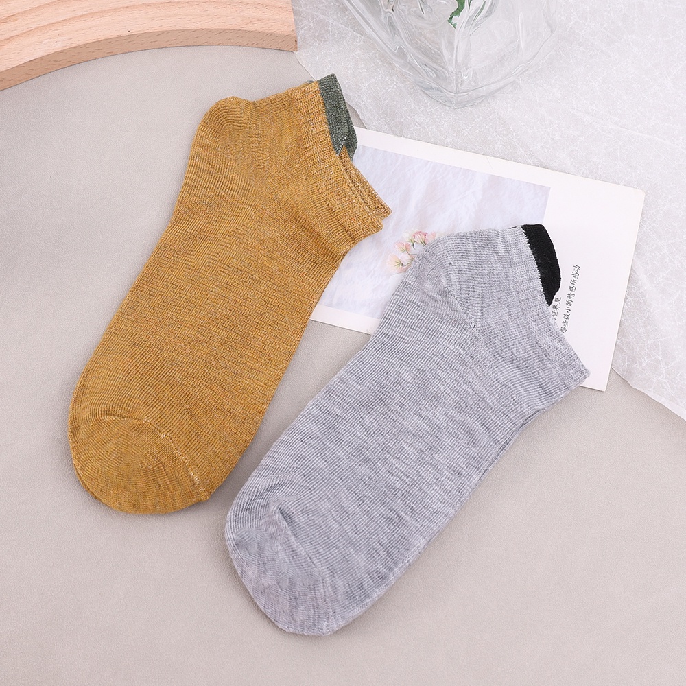 Đôi Vớ Mỏng Co Giãn Thoáng Khí Thấm Hút Mồ Hôi Chống Trượt Thân Thiện Với Da Phong Cách Nhật Bản Dễ Thương Dành Cho Nam Nữ