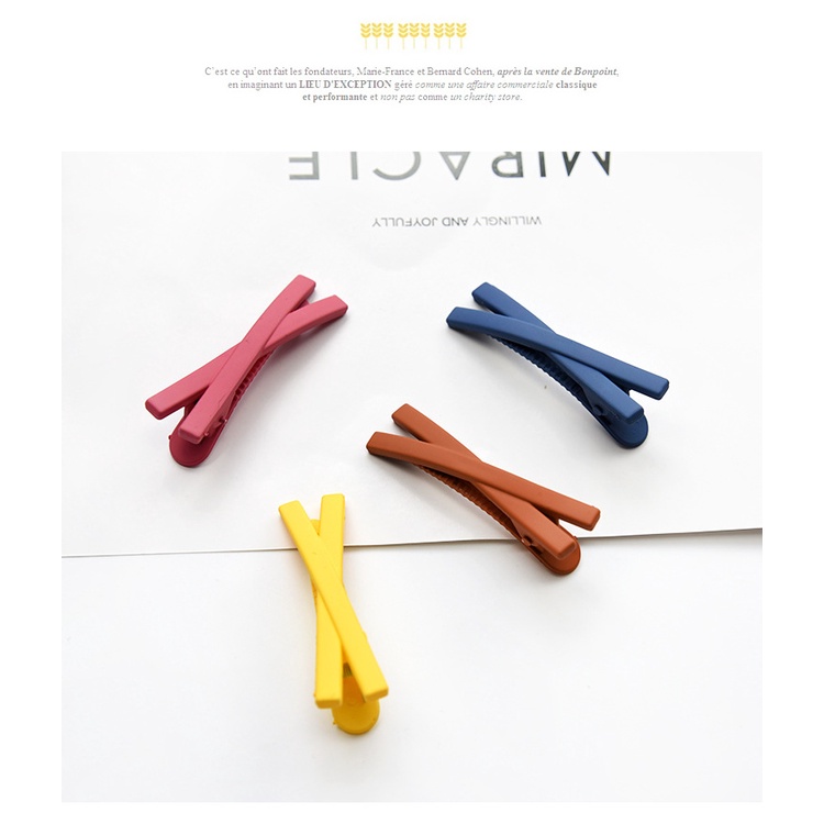 Kẹp tóc mái trơn nhiều màu xinh