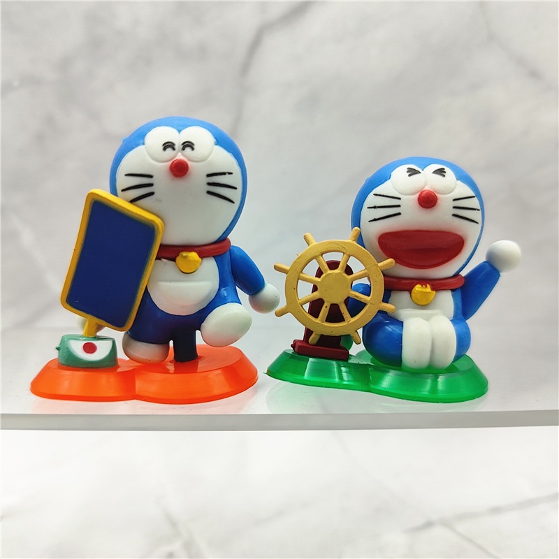 Set 2 10 Đồ trang trí Doraemon Trang Trí Bánh Kem Sinh Nhật Cho Bé YS2