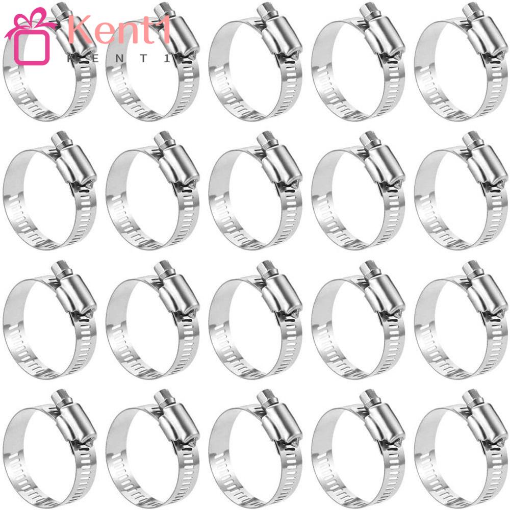 KENT1 20 Vòng Kẹp Ống Xe Hơi Bằng Kim Loại 6-12mm