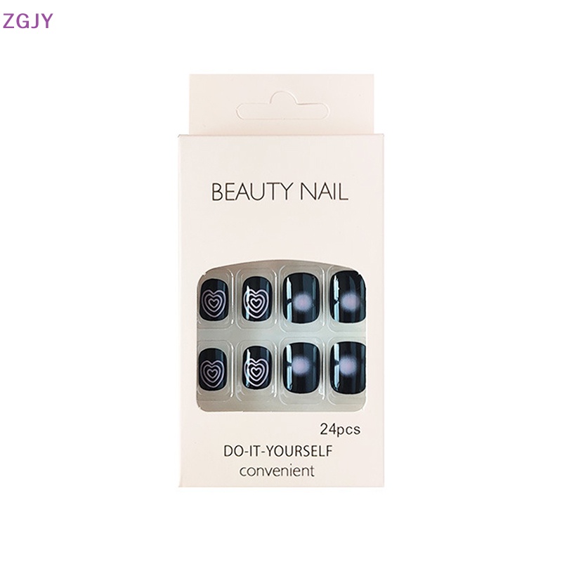 Set 24 Móng Tay Giả Chống Nước Toàn Diện Tháo Rời Được Kèm Phụ Kiện Mới