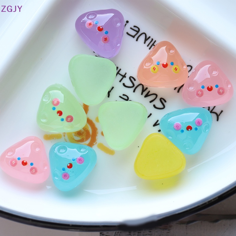 Bộ 3 Mô Hình Chú Gà Con Bằng Nhựa Resin Dạ Quang Dễ Thương Trang Trí Bảng Điều Khiển Xe Hơi / Nhà Cửa / Sân Vườn Mới