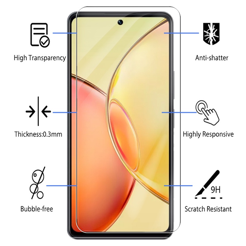 Set 3 Kính Cường Lực Bảo Vệ Màn Hình Điện Thoại Vivo Y36 4G 5G Vivo y 36 36y vivoy36 6.64inch