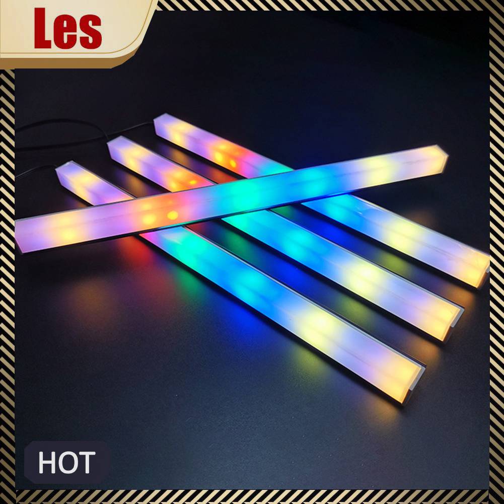 Dải Đèn LED RGB 30cm Từ Tính Nhiều Màu Sắc Trang Trí Không Khí Tiện Dụng