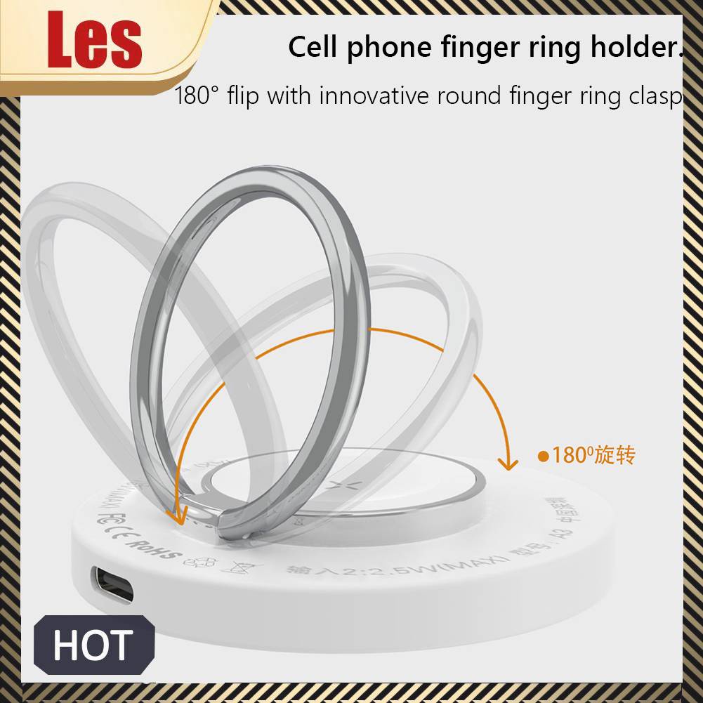 Đế Sạc Dạng Vòng Tròn 15W Với Cáp Sạc Dài 1M Cho Điện Thoại / iWatch / Airpods