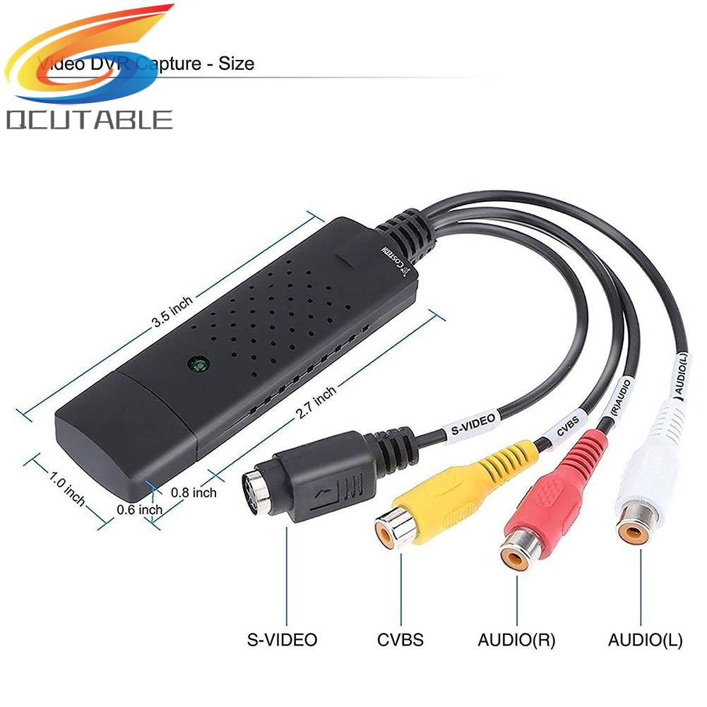 Bộ ChuyểN ĐổI Video Kỹ ThuậT Số 1 Kênh USB 2.0 VCR VHS Sang DVD DVR