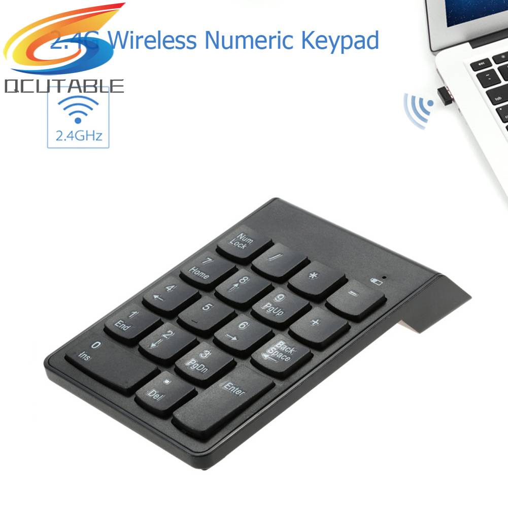Bàn Phím Số Không Dây 18 Phím 2.4G 2.4G Dành Cho Laptop / Máy Tính Bảng