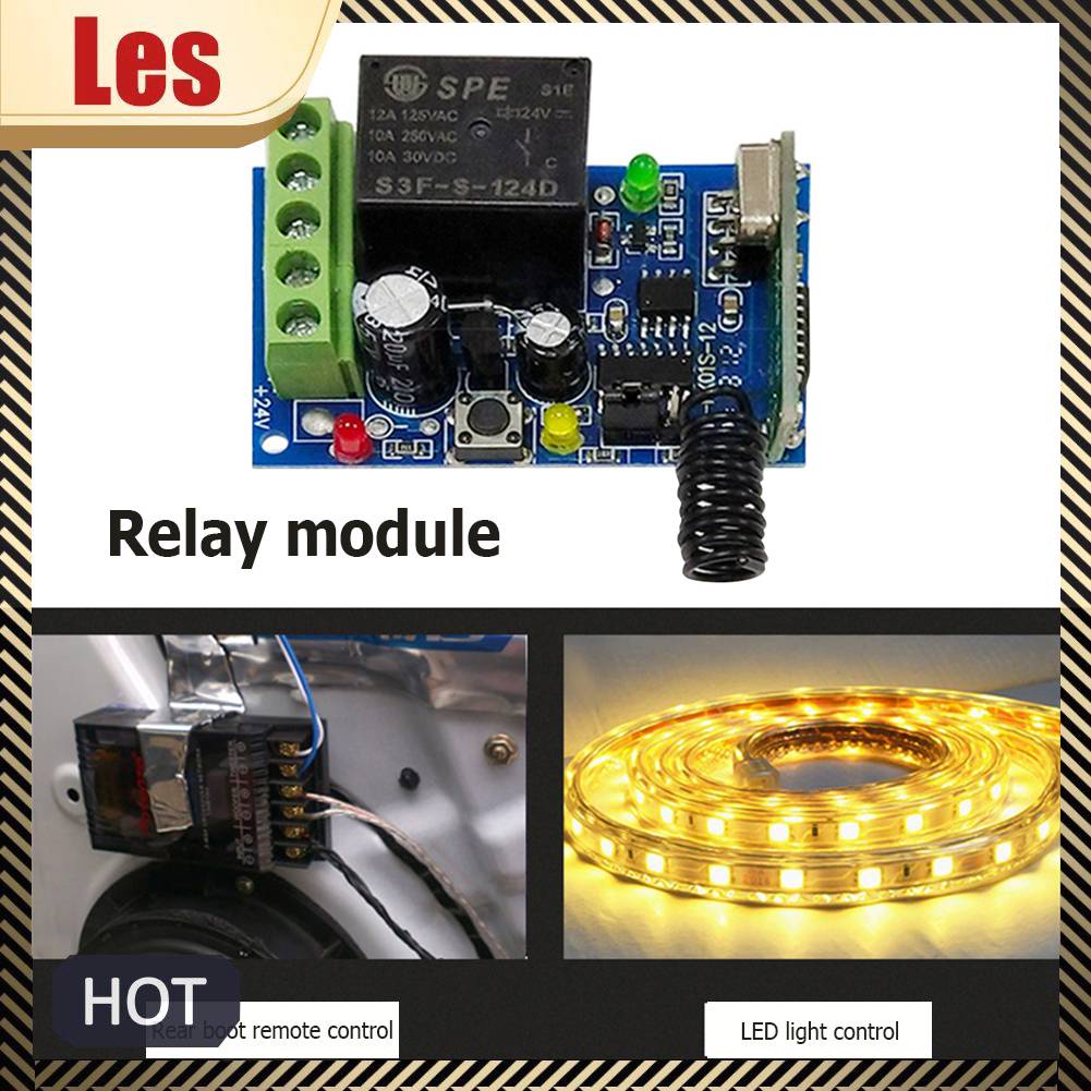 Điều Khiển Từ Xa Không Dây DC 12V 433MHz Cho Cổng Đèn