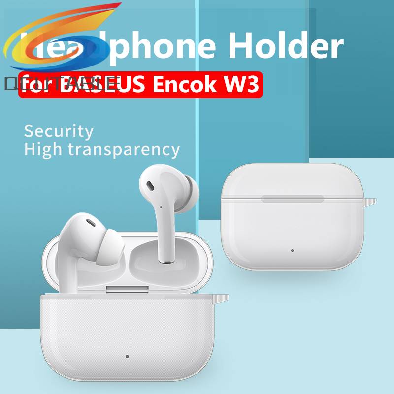 Hộp Đựng Tai Nghe Bằng TPU Trong Suốt Cho BASEUS Encok W3