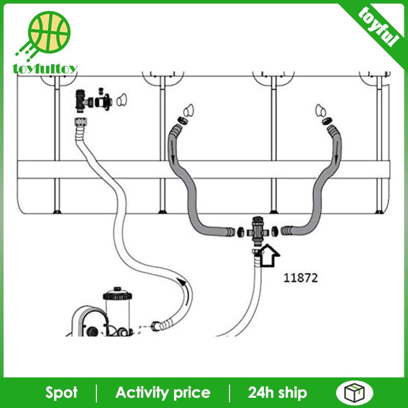Van Nối Ống Nước Bể bơi Có Bộ Lọc Tuần Hoàn Tuần Hoàn