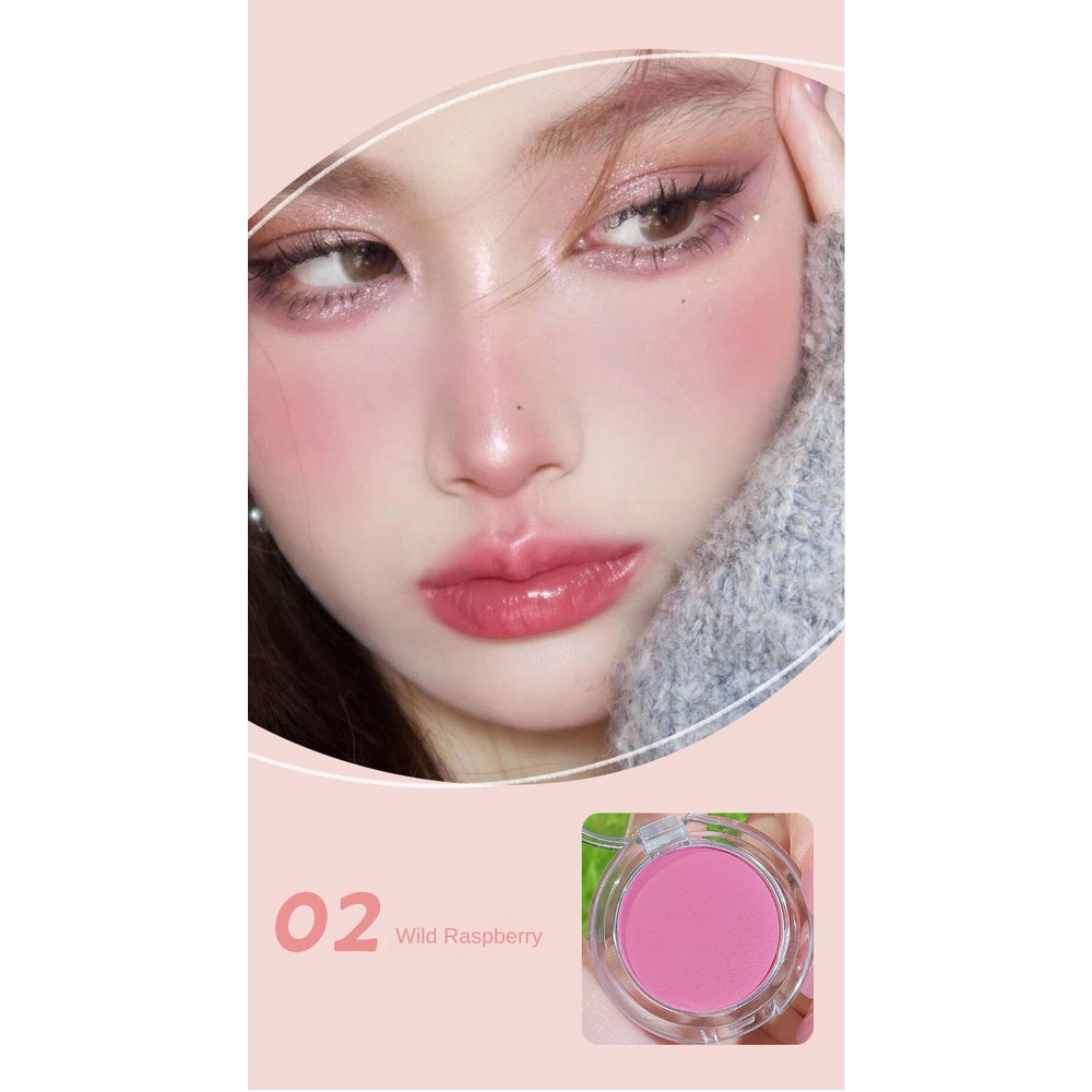 Phấn má hồng đơn sắc JULYSTAR Matte Vigor trang điểm nude tự nhiên mịn mượt có 6 màu