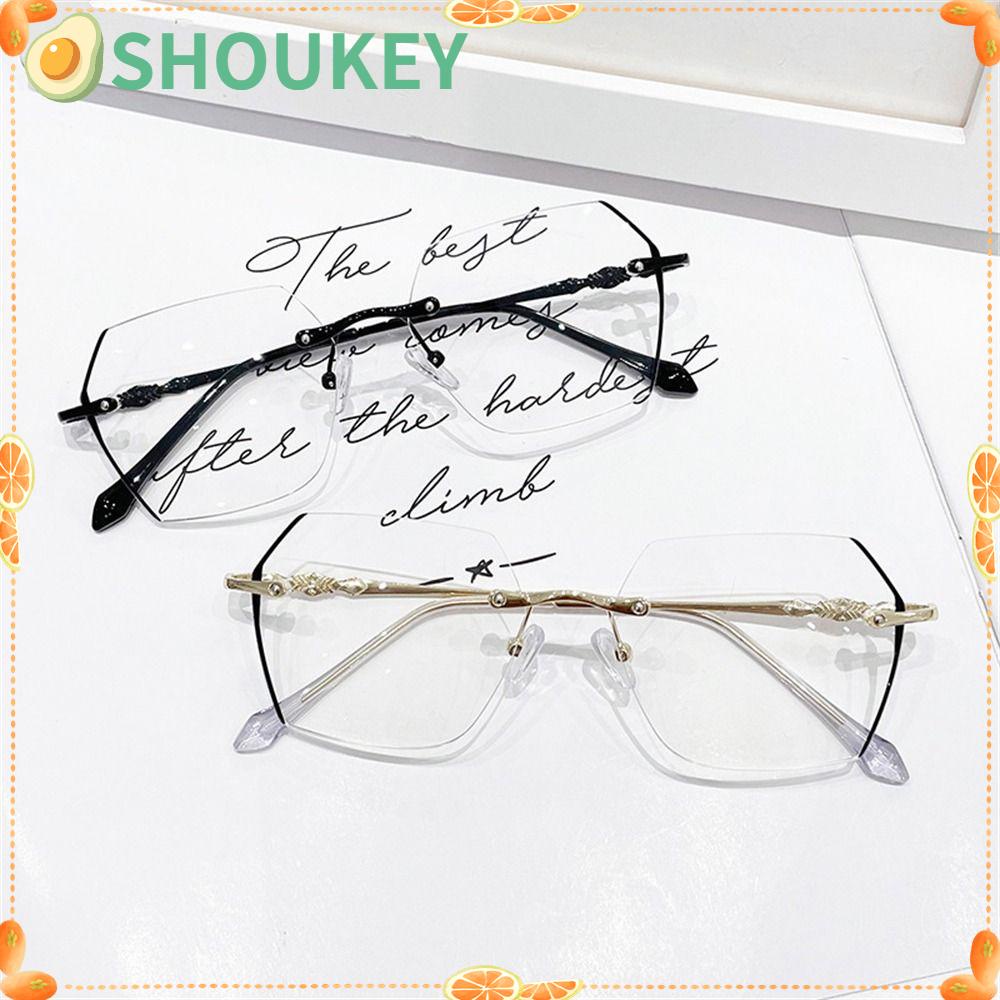 Mắt Kính Không Gọng Siêu Nhẹ Bằng Kim Loại Thời Trang Unisex