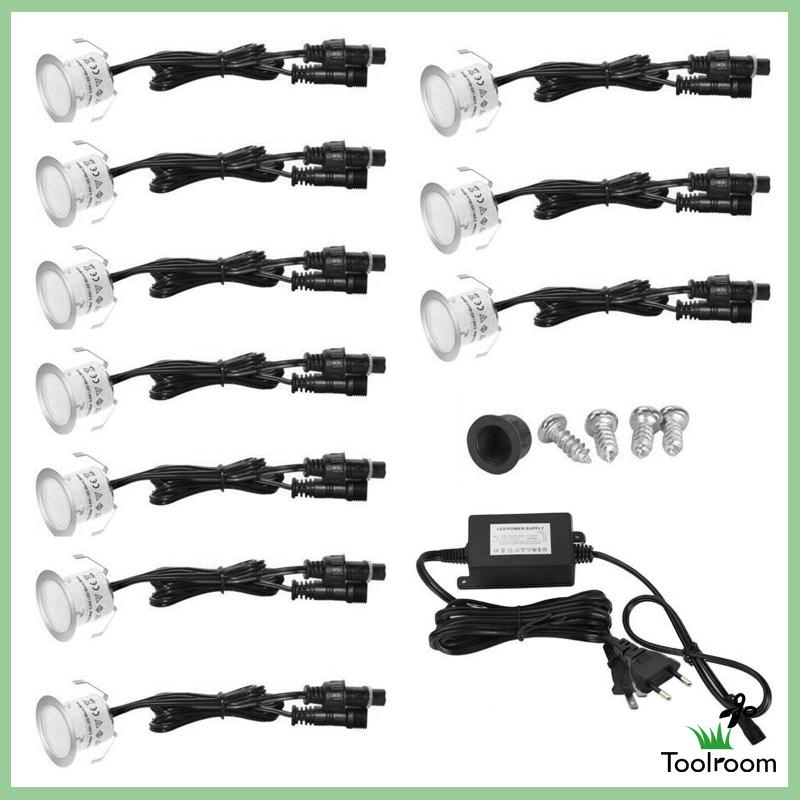 Set 10 Đèn LED IP67 Chống Thấm Nước Trang Trí Sân Vườn