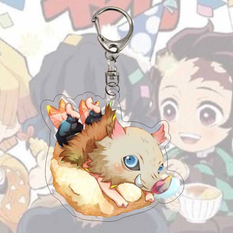 Móc Khóa Acrylic Hình Nhân Vật Anime Demon Slayer Kimetsu no Yaiba