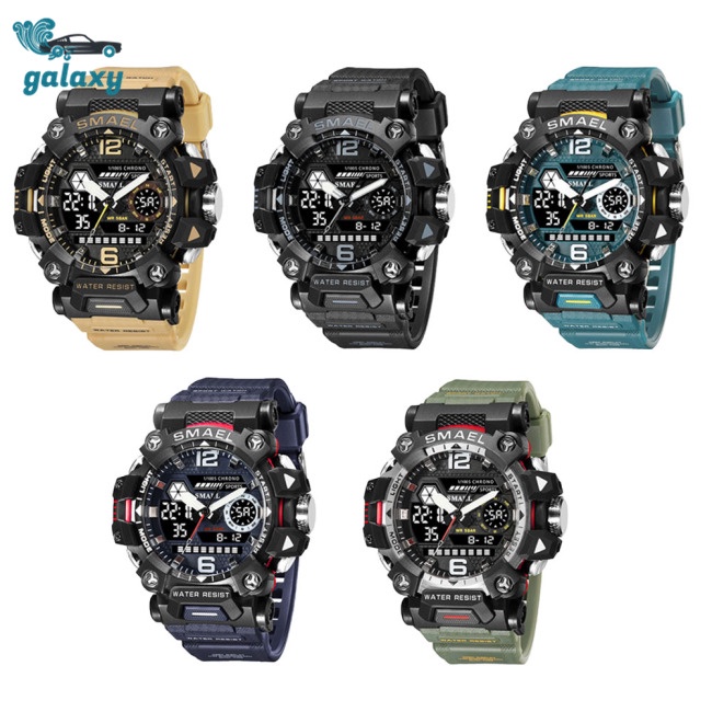 Galaxy Đồng Hồ Điện Tử Đa Năng Chống Thấm Nước 50m Màn Hình Led 8072