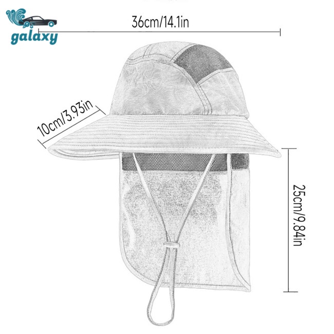Galaxy Nón Chống Nắng Thoáng Khí Upf 50 + Có Dây Đeo Cổ Tiện Dụng Cho Nam Và Nữ