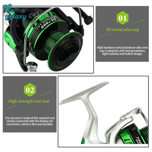 Máy Câu Cá galaxy Gl1000-7000 13bb 5.5: 1 Chất Lượng Cao