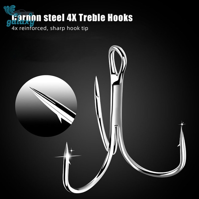 Galaxy Set 100 Lưỡi Câu Cá Bằng Thép Carbon Cao Cấp Kèm Hộp Trong Suốt