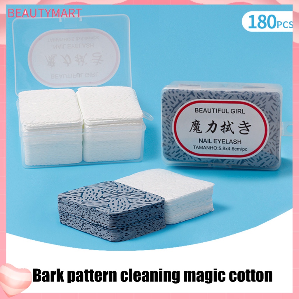 Hộp 180 Miếng Bông Tẩy Trang Hai Mặt Thân Thiện Với Lông Mi