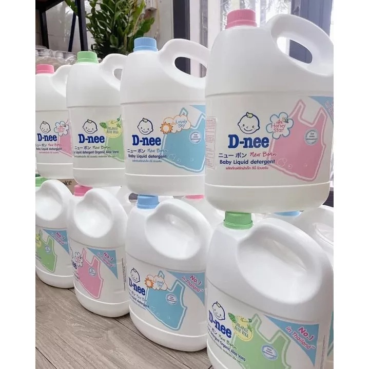 Nước giặt quần áo em bé Dnee 3000ml -Nước Giặt Xả Cho Trẻ Em an toàn túi 550ml, Chính hãng Công ty Đại Thịnh ...