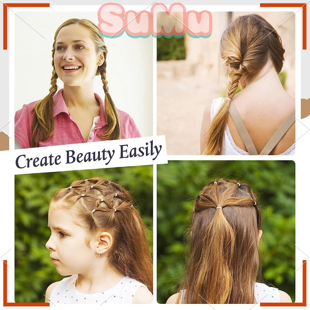 Set 200 Dây Thun Cột Tóc 200 Cái Nhiều Màu Sắc Dành Cho Nữ