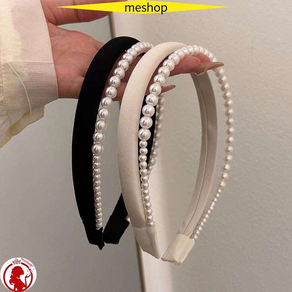 ME Băng Đô Cài Tóc Phối Hai Hàng Nút Thanh Lịch Cho Bạn Gái