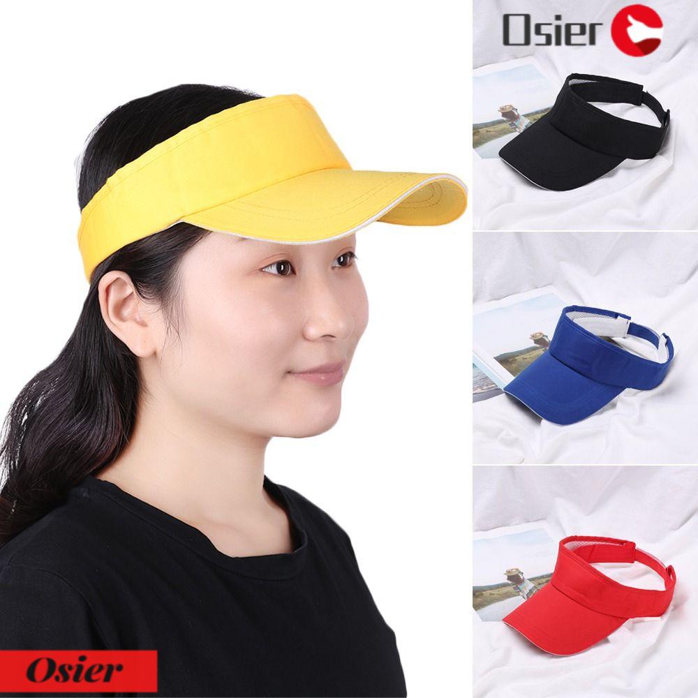 OSIER1 Mũ Lưỡi Trai Cotton Hở Chóp Che Nắng Thời Trang