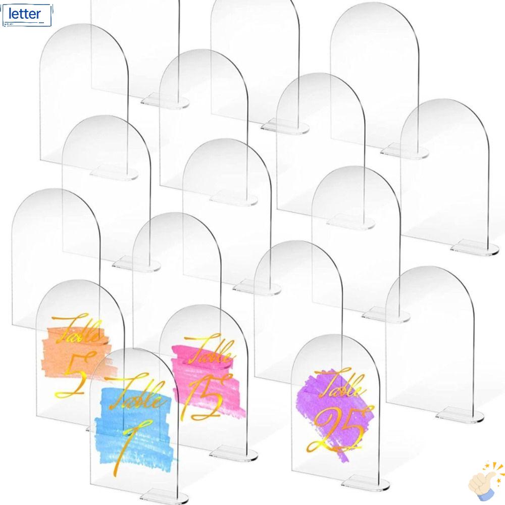 LET Bộ 5 Chữ Số Để Bàn Chất Liệu Acrylic Cao Cấp