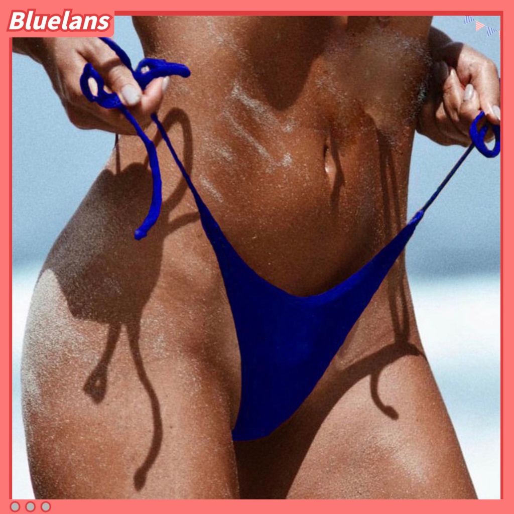 [BLS] Quần Bơi Thiết Kế Cột Dây Đẹp Mắt Thoáng Khí Dễ Phối Đồ Cho Nữ