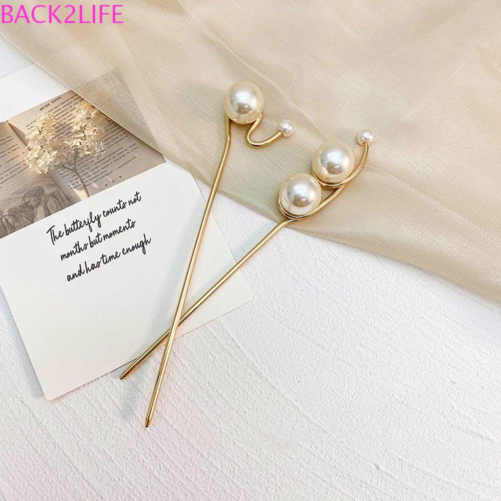 BACK2LIFE Trâm Cài Tóc Phong Cách Hàn Quốc Thanh Lịch Cho Nữ