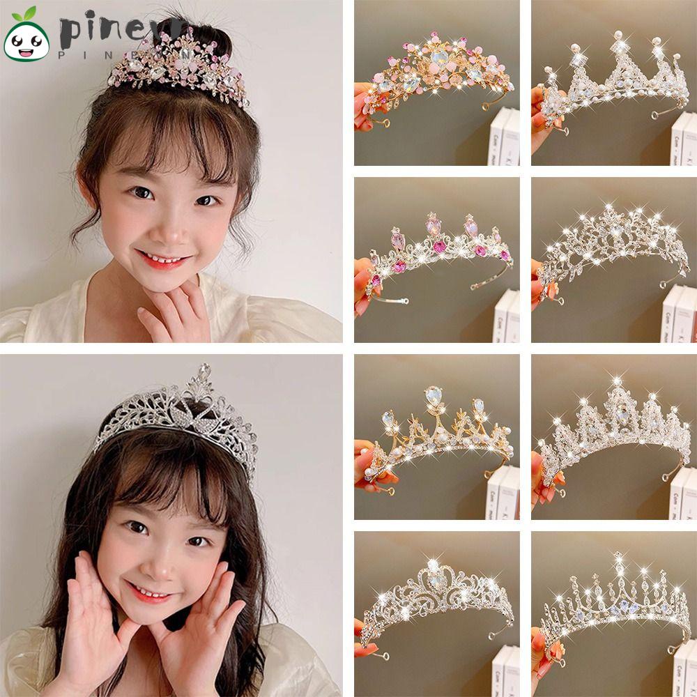 PINEVN Vương Miện Công Chúa Đính Pha Lê Sang Trọng Cho Bé Gái