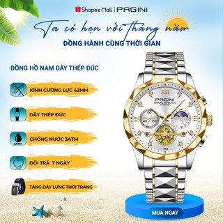 Đồng hồ nam PAGINI PA3399 sang trọng lịch lãm dây thép
