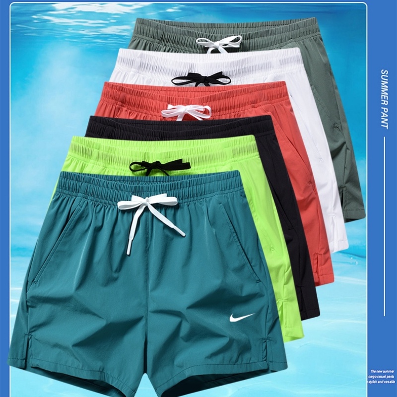Quần Short Thể Thao Nike 100% Chính Hãng Dáng Rộng Nhanh Khô Thiết Kế Tối Giản Thoải Mái Cho Nam Và Nữ