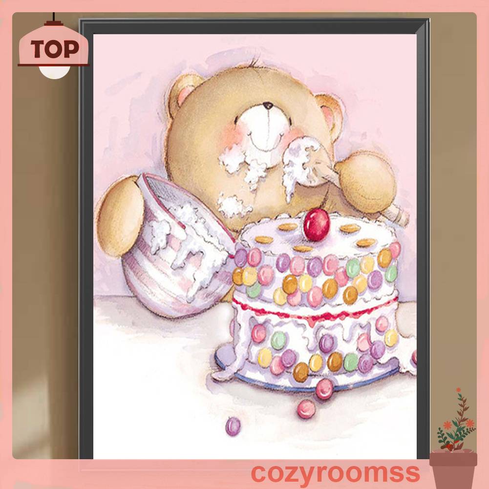 Tranh Đính Đá Kim Cương Toàn Bộ 5D DIY Hình Vẽ Động Vật