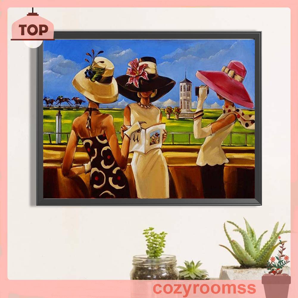 Tranh Đính Đá Kim Cương Toàn Bộ 5D DIY Hình Vẽ Phụ Nữ Trang Trí Nhà Cửa